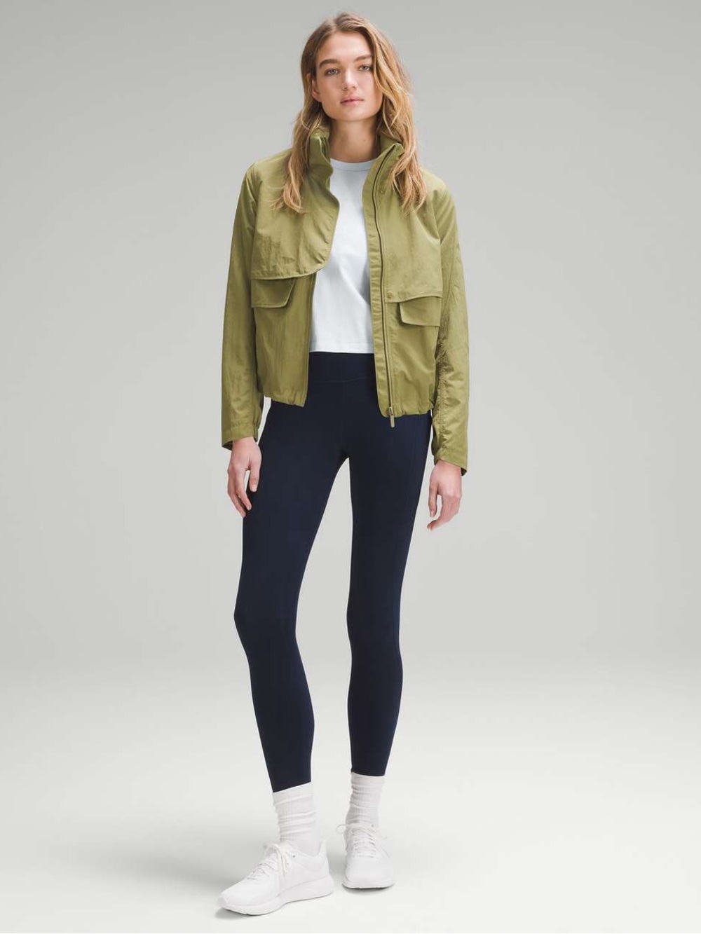 Lululemon Women’s Always Effortless Full Zip Vent Jacket in Bronze Green Size 4